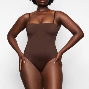 SKIMS Swim Sculpting Cami Cocoa Brown One Piece Swimsuit